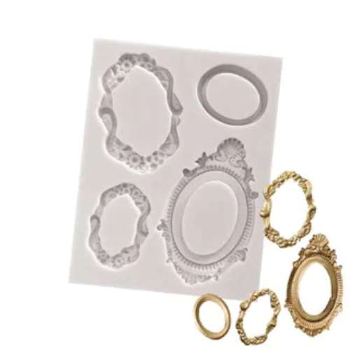 Oval Picture Frames Silicone Mould - Click Image to Close